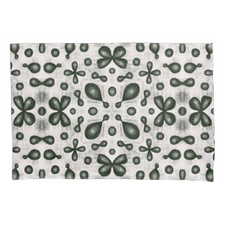 Housse D'oreillers Motif De Chimie Design En Noir Et Blanc