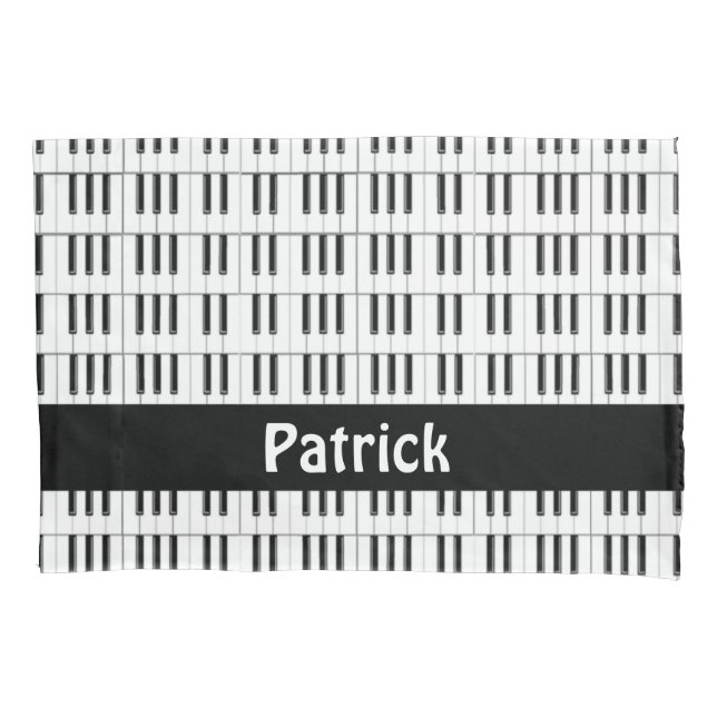 Housse D'oreillers Motif de clavier de piano (devant)