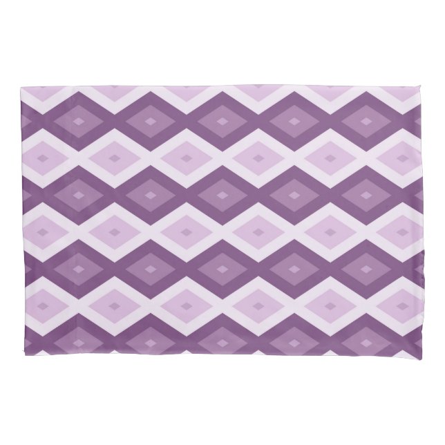 Housse D'oreillers Motif de diamant violet (devant)