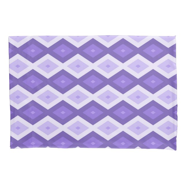 Housse D'oreillers Motif de diamant violet (devant)