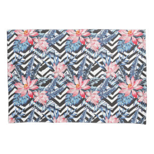 Housse D'oreillers Motif de fleur tropical de Lotus