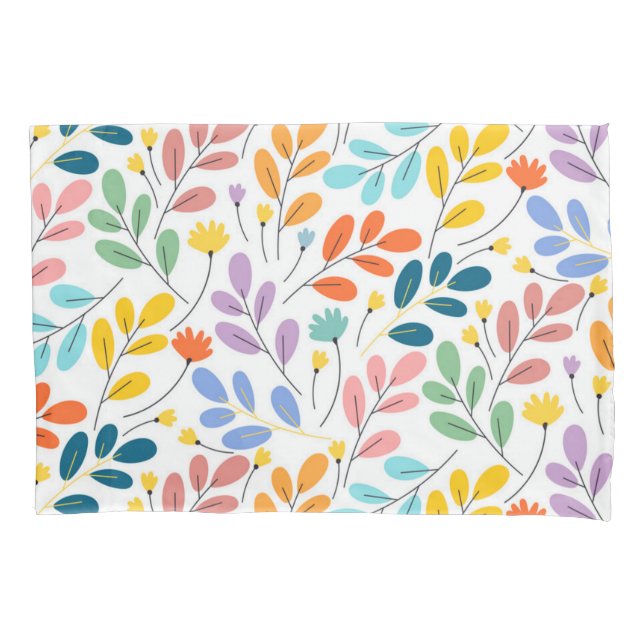Housse D'oreillers Motif de fleurs (devant)