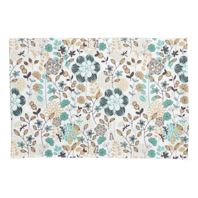 Housse D'oreillers Motif de fleurs (devant)