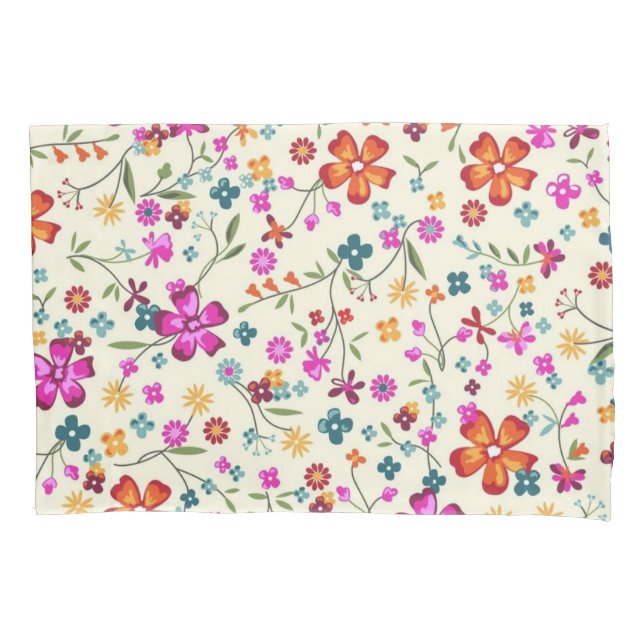 Housse D'oreillers Motif de fleurs (devant)