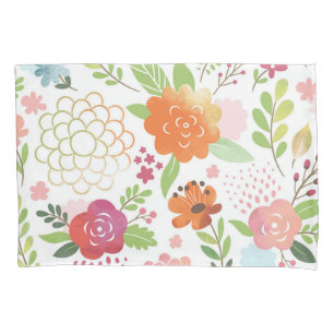 Housse D'oreillers Motif de fleurs
