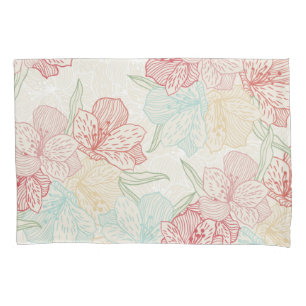 Housse D'oreillers Motif de fleurs