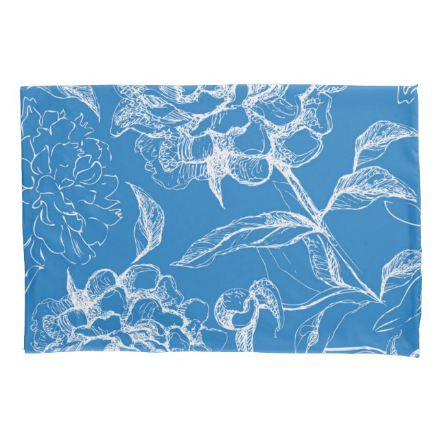 Housse D'oreillers Motif de fleurs (devant)