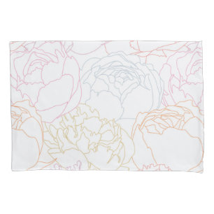 Housse D'oreillers Motif de fleurs