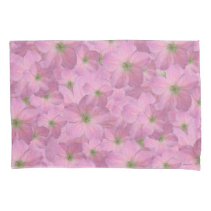 Housse D'oreillers Motif de fleurs rose doux de jardin