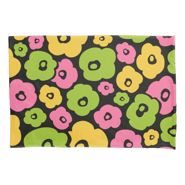 Housse D'oreillers Motif de fleurs sauvages (devant-gauche)
