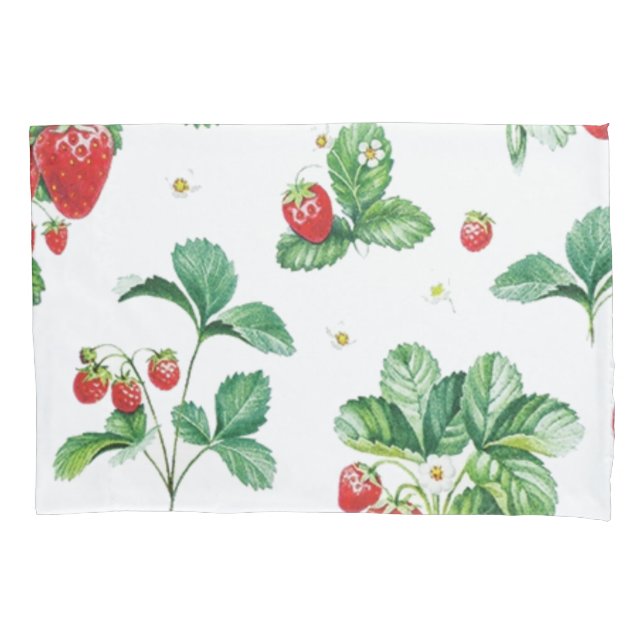 Housse D'oreillers Motif de fraises (devant)