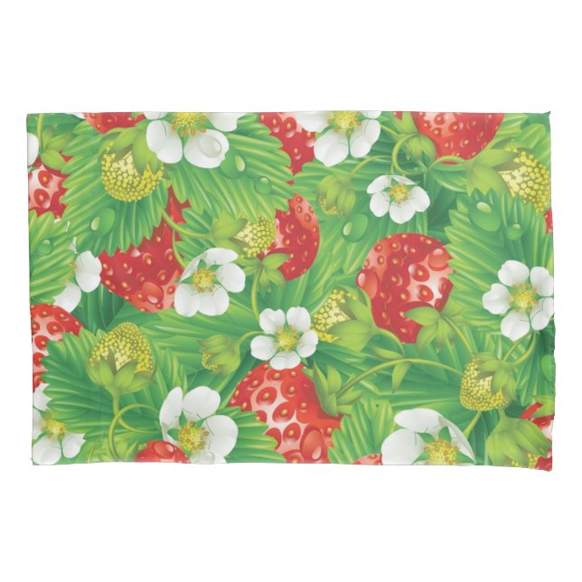 Housse D'oreillers Motif de fraises (devant)