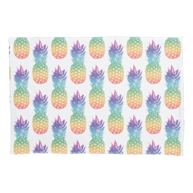 Housse D'oreillers Motif de fruits d'ananas coussin personnalisé coqu (devant)