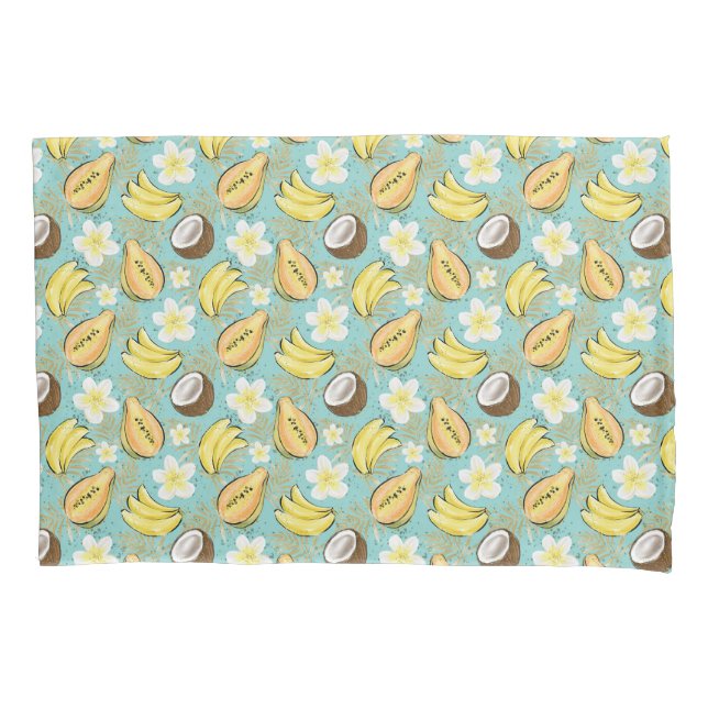 Housse D'oreillers Motif de fruits tropicaux d'été (devant)