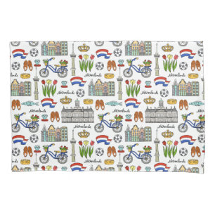 Housse D'oreillers Motif de griffonnage de Netherland