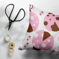 Motif De Ladybugs, Mignons Ladybugs, Pink Ladybugs