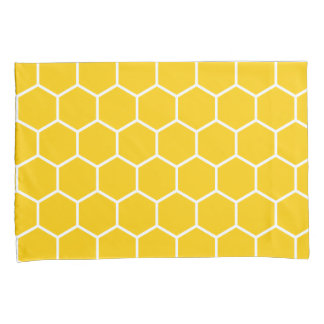 Housse D'oreillers Motif de nid d'abeille