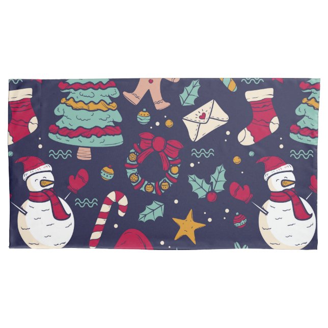 Housse D'oreillers Motif de Noël (devant)