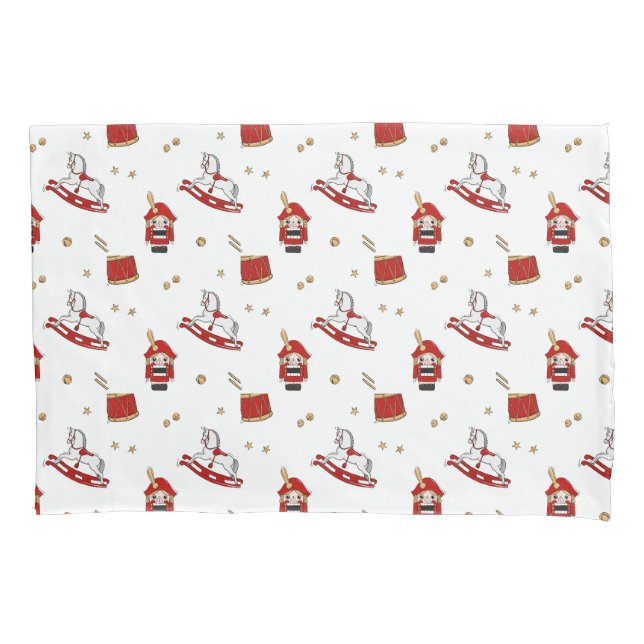 Housse D'oreillers Motif de Noël casse-noisette (devant)