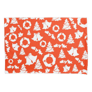 Housse D'oreillers Motif de Noël rouge