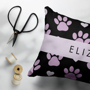 Housse D'oreillers Motif De Pâtes, Pâtes Lilac, Coeurs, Votre Nom