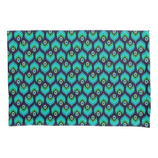 Housse D'oreillers Motif de plume Peacock moderne