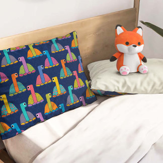 Housse D'oreillers Motif de tortue mignonne sur fond bleu
