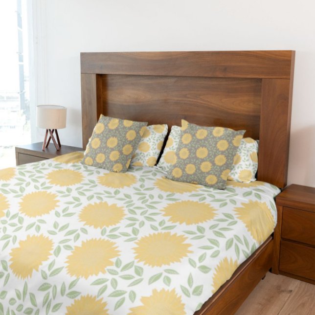 Housse D'oreillers Motif de tournesol rustique (Créateur téléchargé)