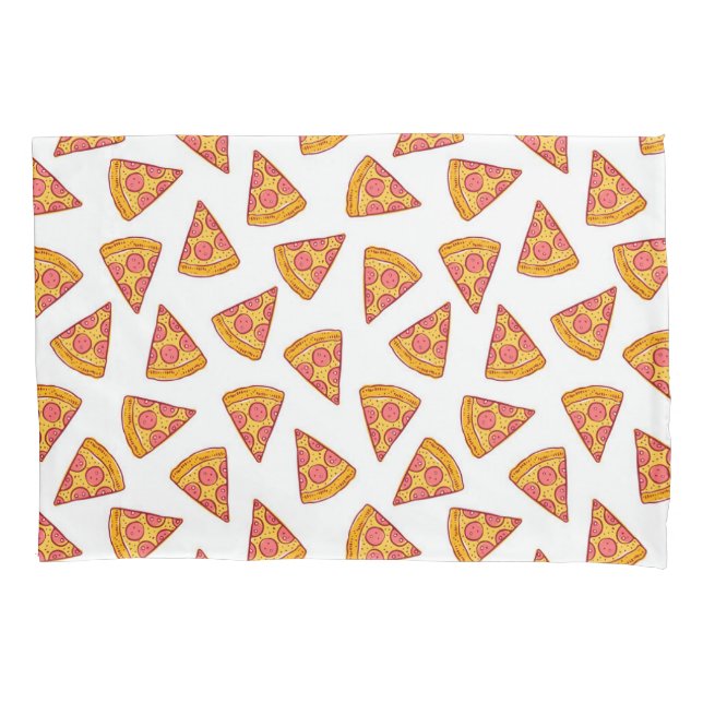 Housse D'oreillers Motif de tranche Pizza Fun (devant-gauche)