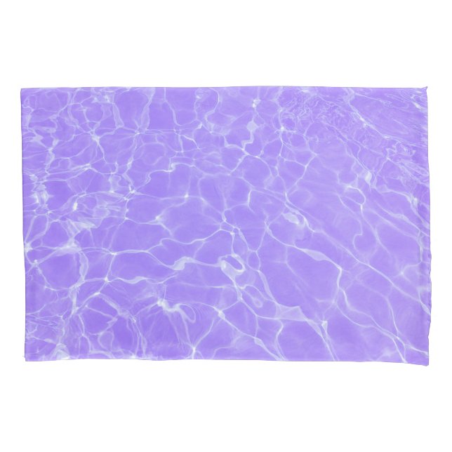 Housse D'oreillers Motif d'eau violet cool (devant-gauche)