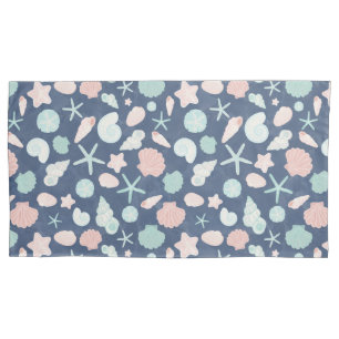 Housse D'oreillers motif des coquillages