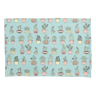 Housse D'oreillers Motif dessiné mignon coloré de style de cactus 