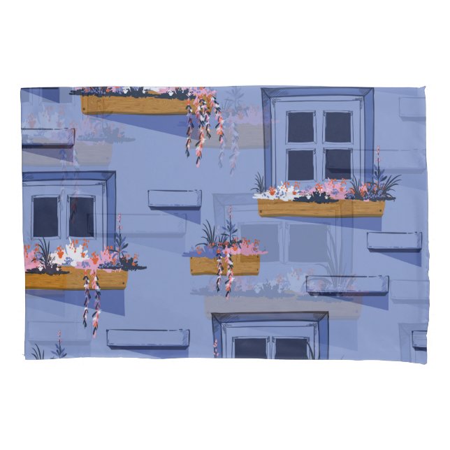 Housse D'oreillers Motif d'été Windows muraux cool (devant)