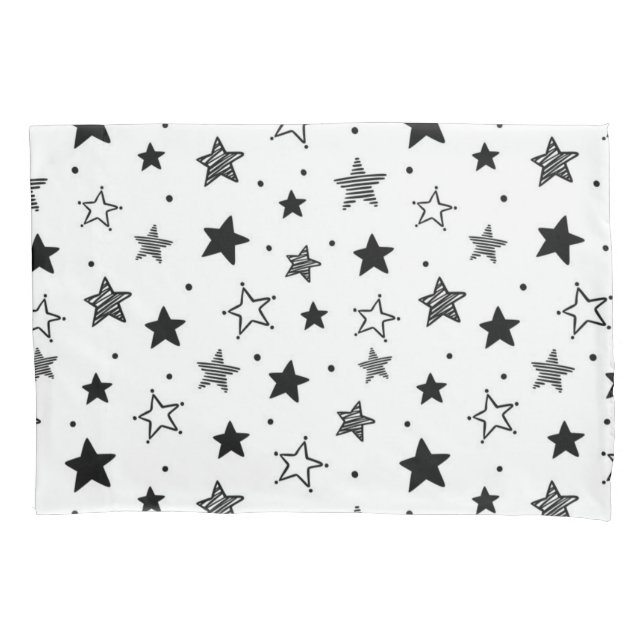 Housse D'oreillers Motif d'étoiles (devant)