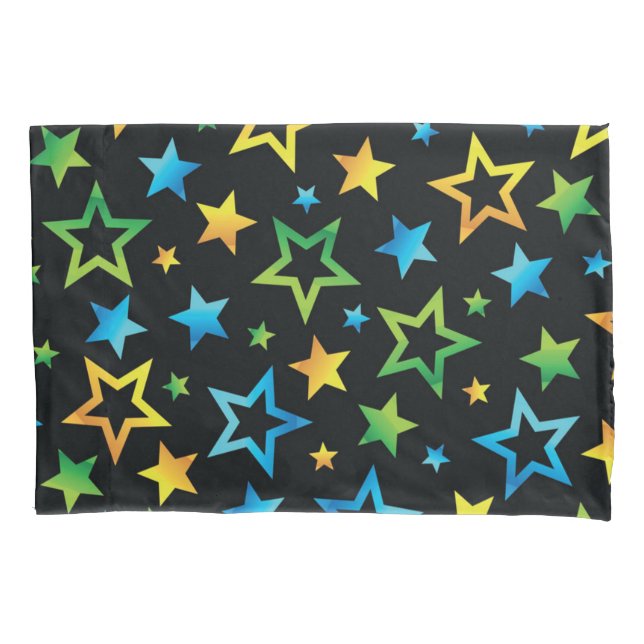 Housse D'oreillers Motif d'étoiles (devant)