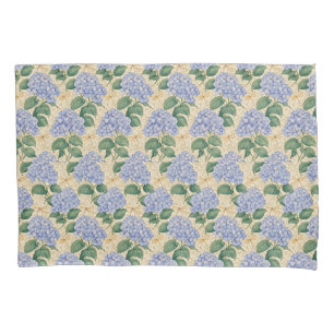 Housse D'oreillers Motif d'hortensia Art Nouveau avec libellules