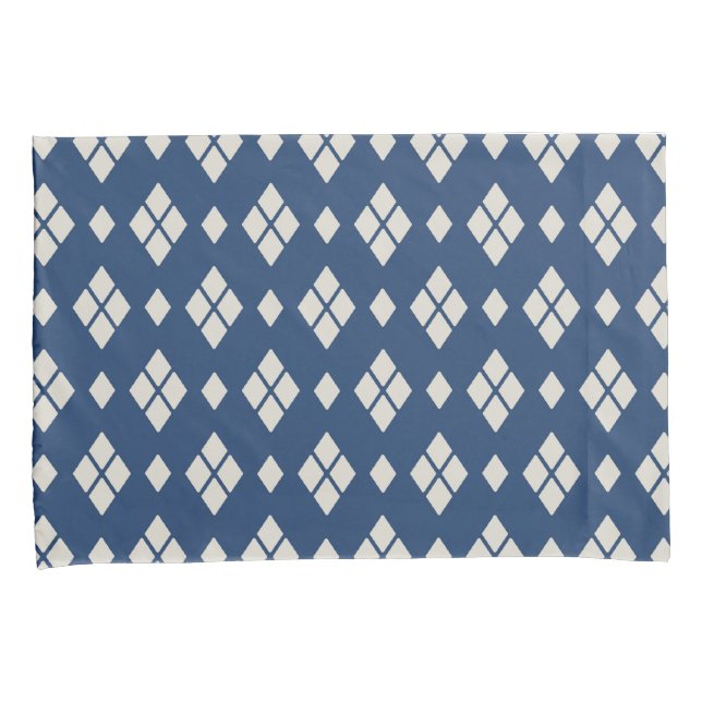 Housse D'oreillers Motif diamant géométrique (devant-Droit)