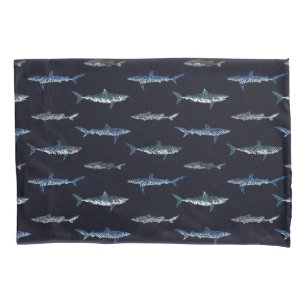 Housse D'oreillers Motif d'invasion de requins