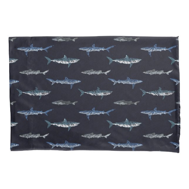 Housse D'oreillers Motif d'invasion de requins (devant)