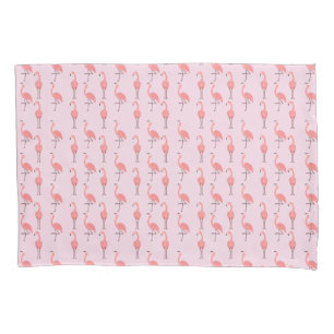 Housse D'oreillers Motif d'oiseaux de Flamant rose rose aléatoire
