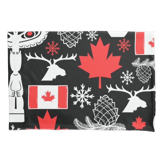 Housse D'oreillers Motif du Canada (devant)