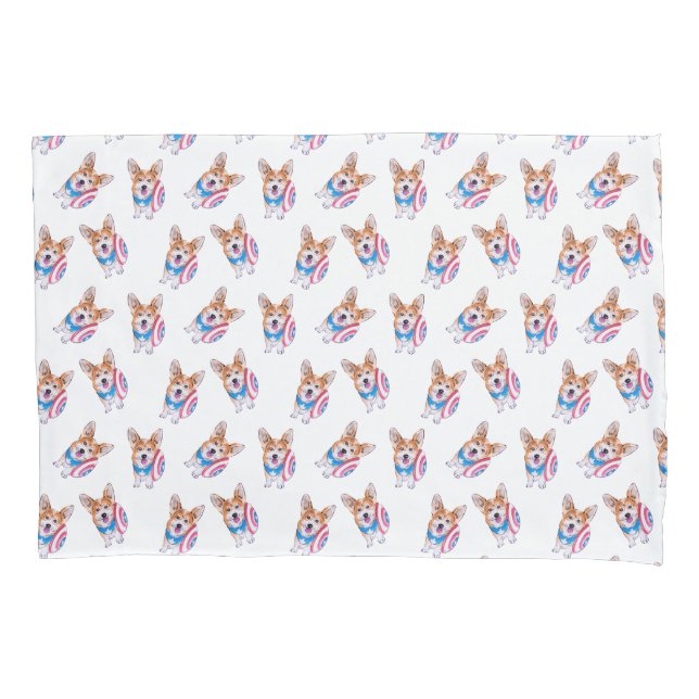 Housse D'oreillers motif du capitaine Americorgi (devant)