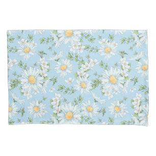 Housse D'oreillers Motif du jardin fleuri Pastel Daisy