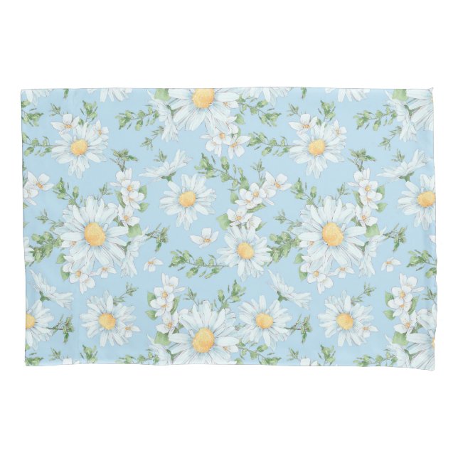 Housse D'oreillers Motif du jardin fleuri Pastel Daisy (devant)