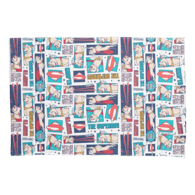 Housse D'oreillers Motif du panneau de dessin Krypto (devant)