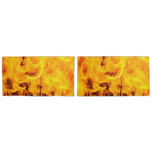 Housse D'oreillers Motif Feu Et Flames