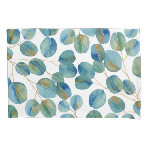Housse D'oreillers Motif Feuille Eucalyptus Russe