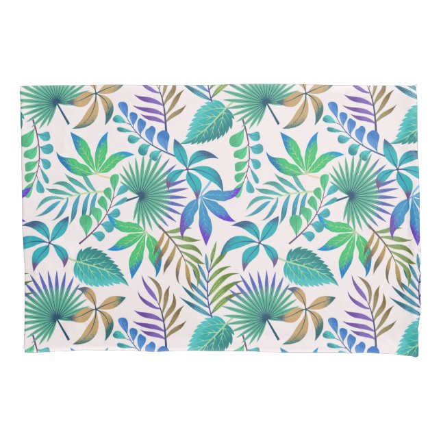 Housse D'oreillers Motif Feuille tropical (devant)