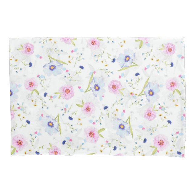 Housse D'oreillers Motif Floral Coussin Coque (devant)