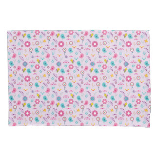 Housse D'oreillers Motif Floral mauve Cute Pastel Coque Coussin